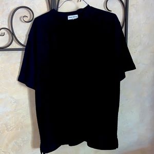 Black Paola Valenzi sheer  dress shirt